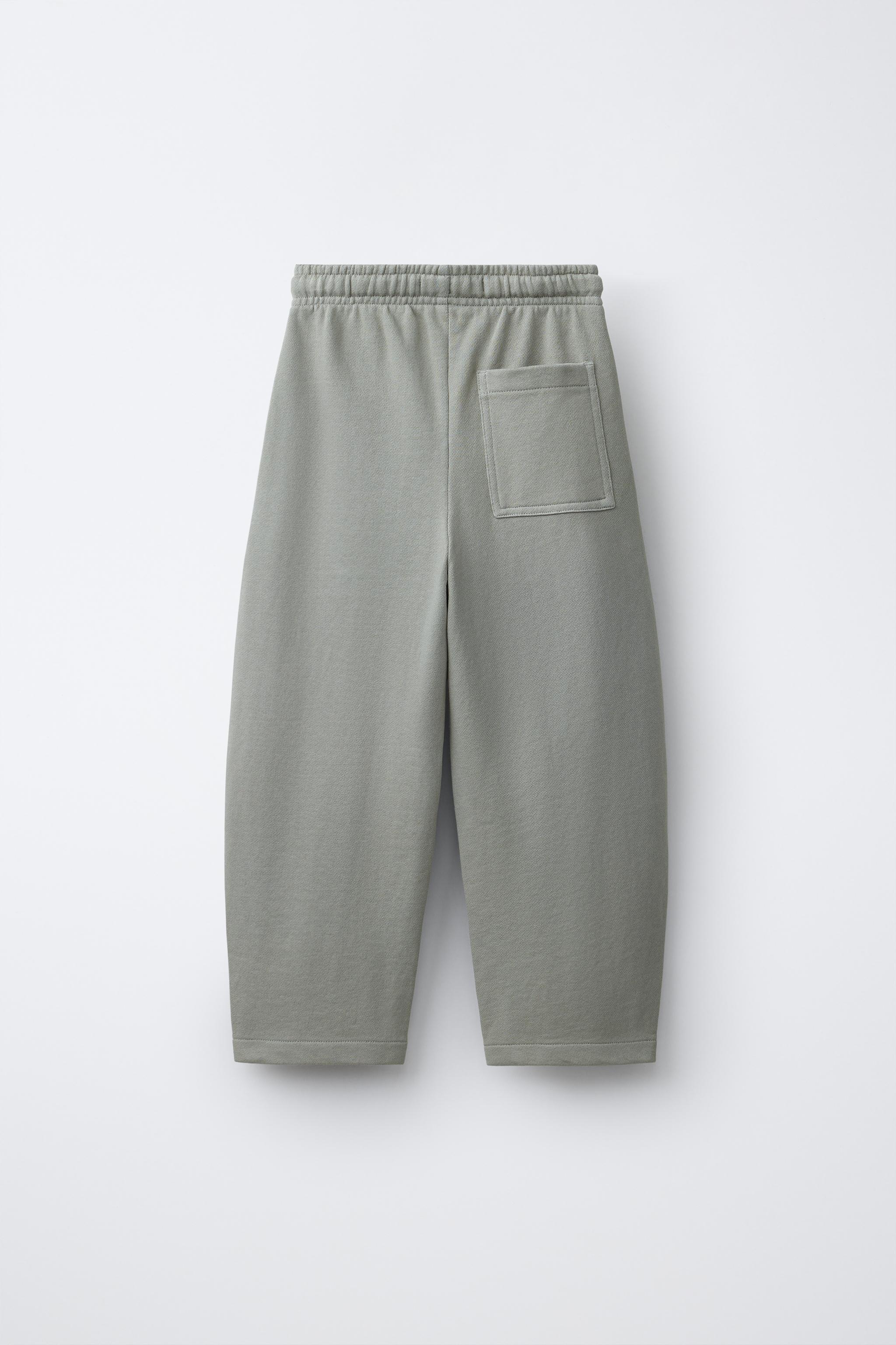 GARMENT DYED BARREL CUT PANTS